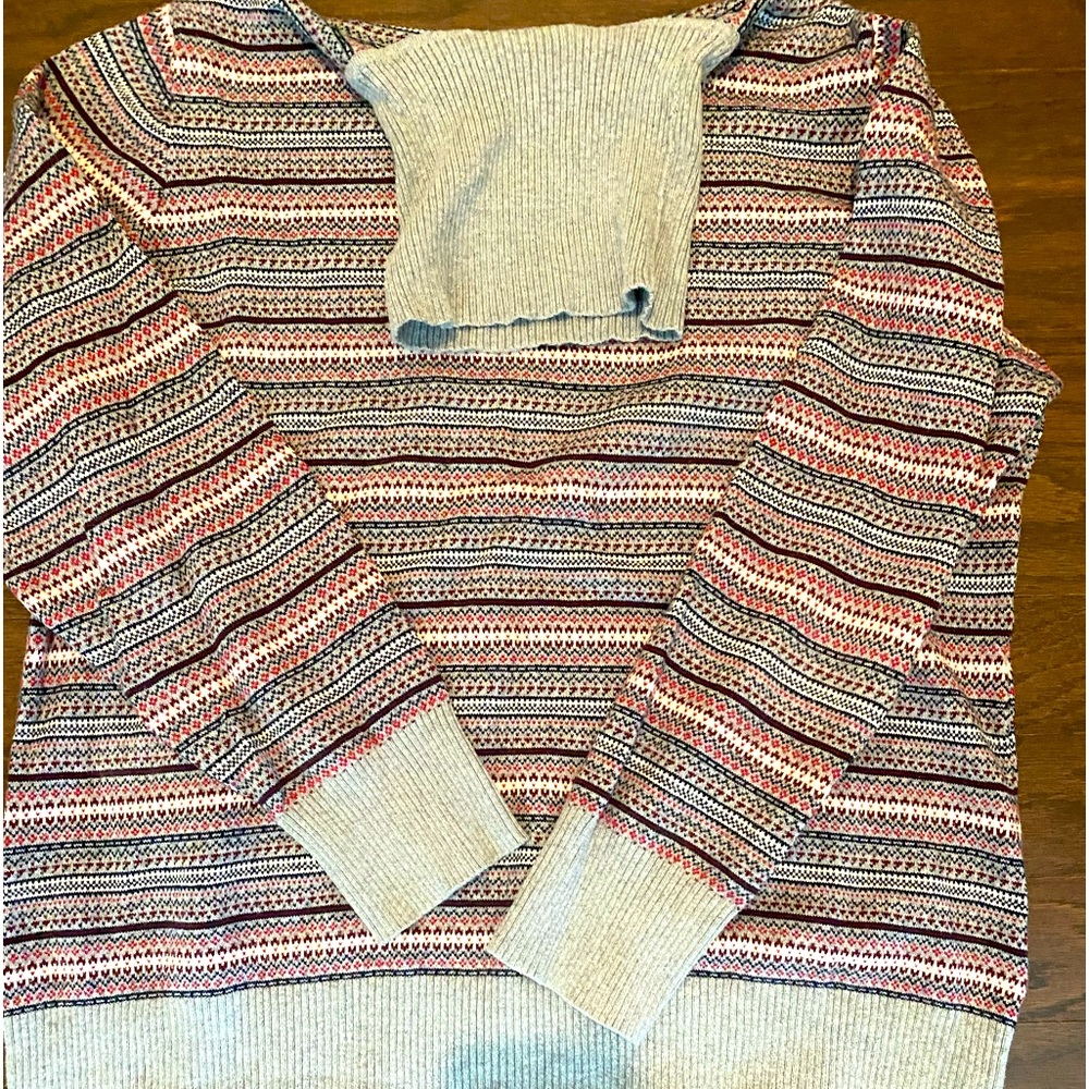 LL BEAN Women’s Cotton/Cashmere Sweater Turtleneck